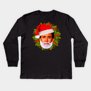 Nicolas Cage Christmas Kids Long Sleeve T-Shirt